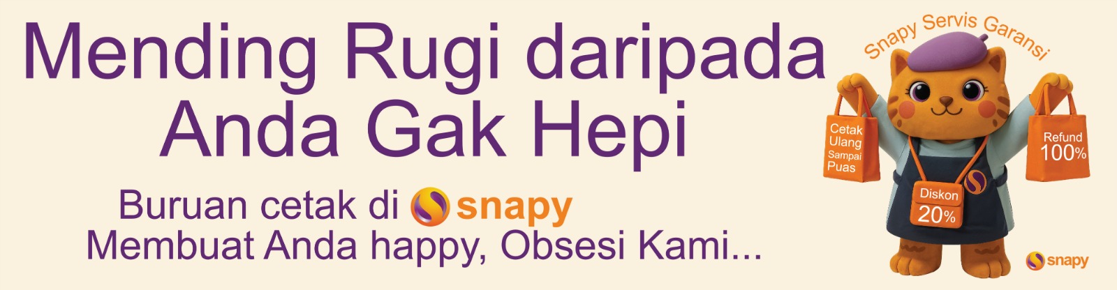 Snapy Servis Garansi