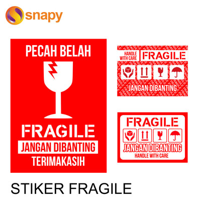 Stiker Fragile